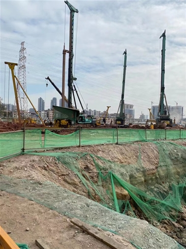 廣州科學城協同創新中心項目 工程樁施工中